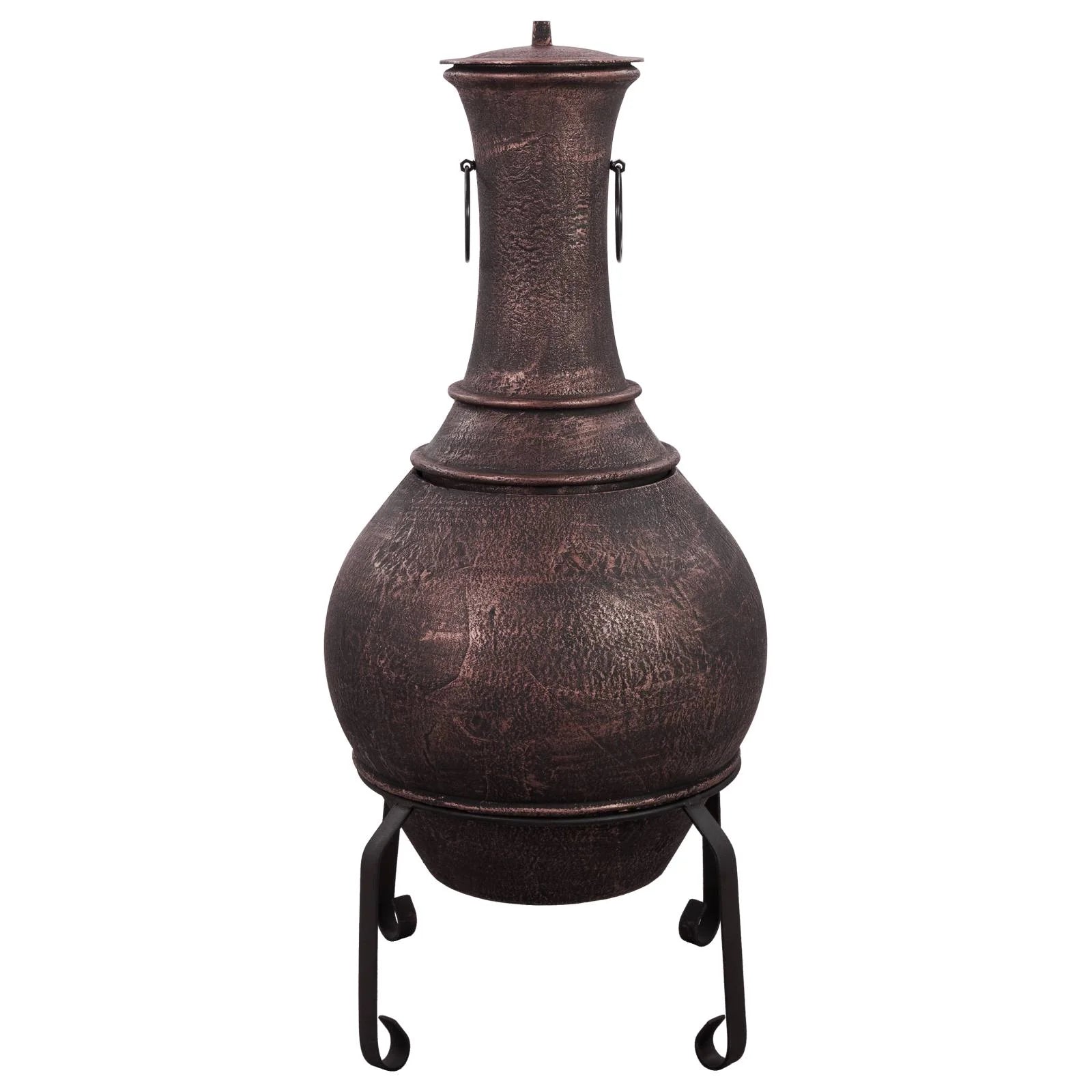 Argon Cast Iron Chiminea - Antique Copper