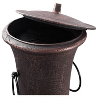 Argon Cast Iron Chiminea - Antique Copper