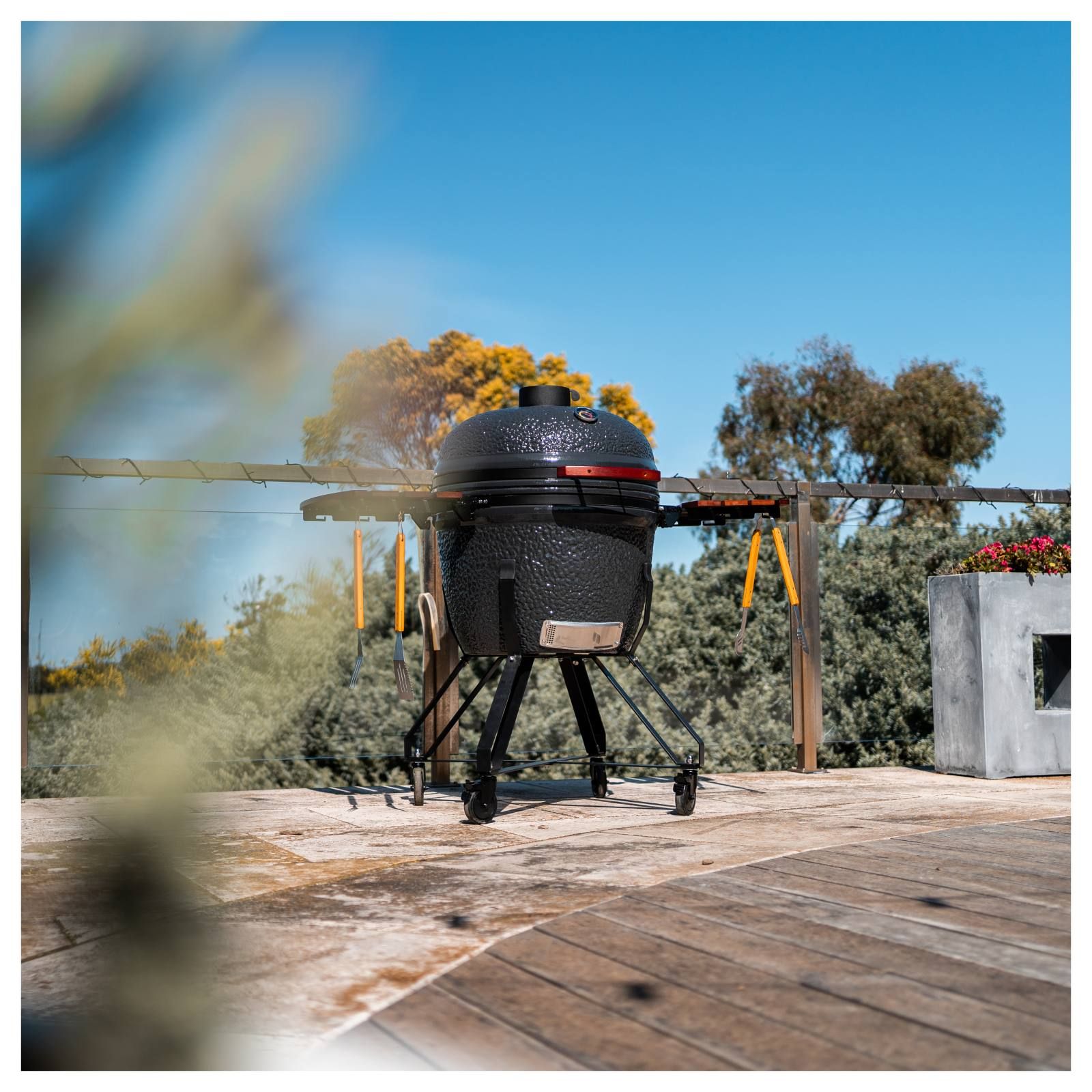 Kamado Devil 24" Grey Ceramic BBQ