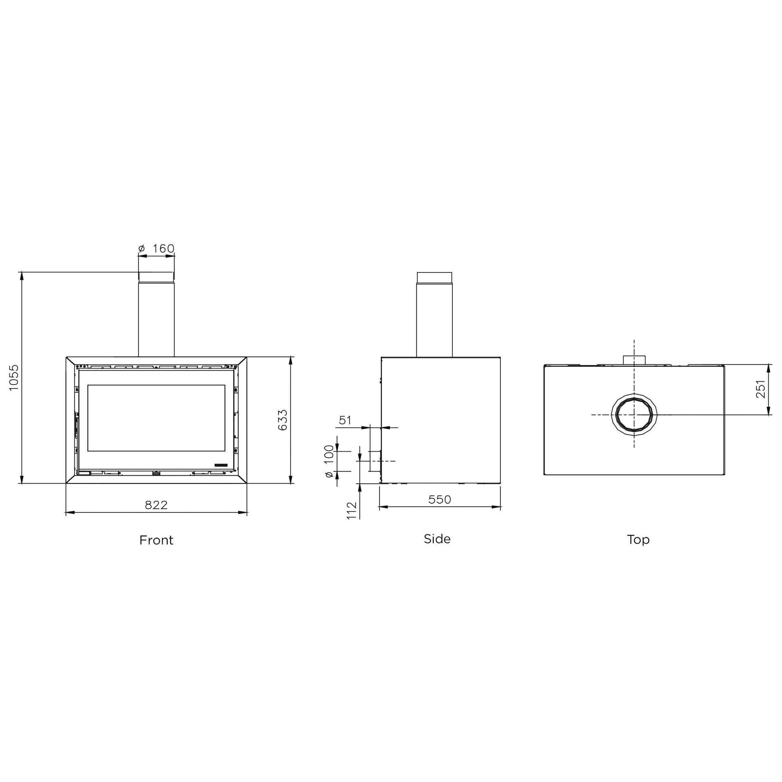 La Nordica Dante Wood Fireplace