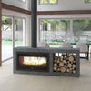 Lacunza Nickel 1000 Double Sided In-Built Wood Fireplace