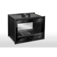 Lacunza Nickel 800 Double Sided In-Built Wood Fireplace