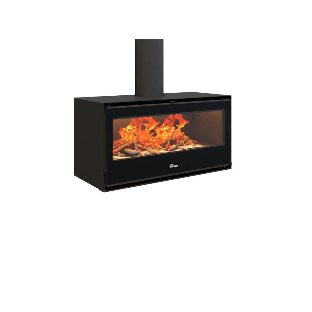 Lacunza Silver 1000 Free Standing Wood Fireplace