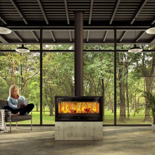 Lacunza Verona Free Standing Wood Fireplace