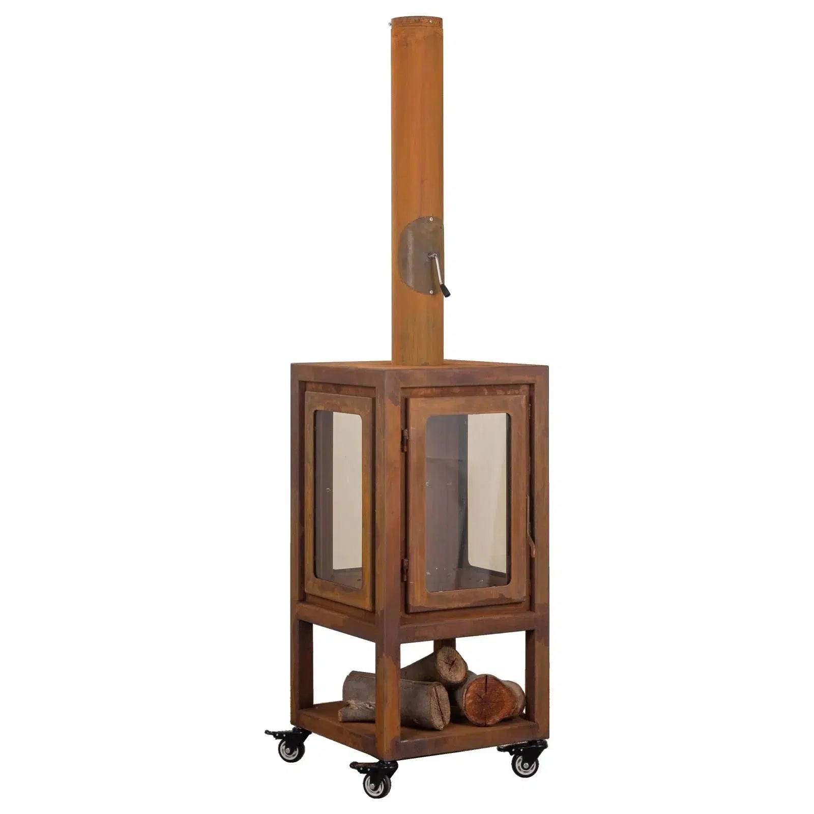 Lazaro Large Outdoor Wood Fireplace