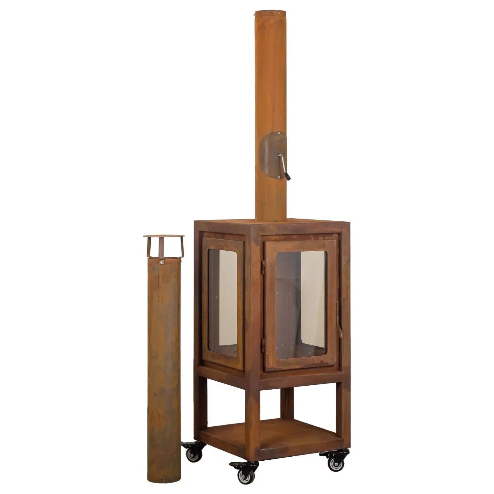 Lazaro Large Outdoor Wood Fireplace