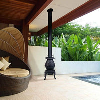 Masport Klondike Small Pot Belly Wood Fireplace