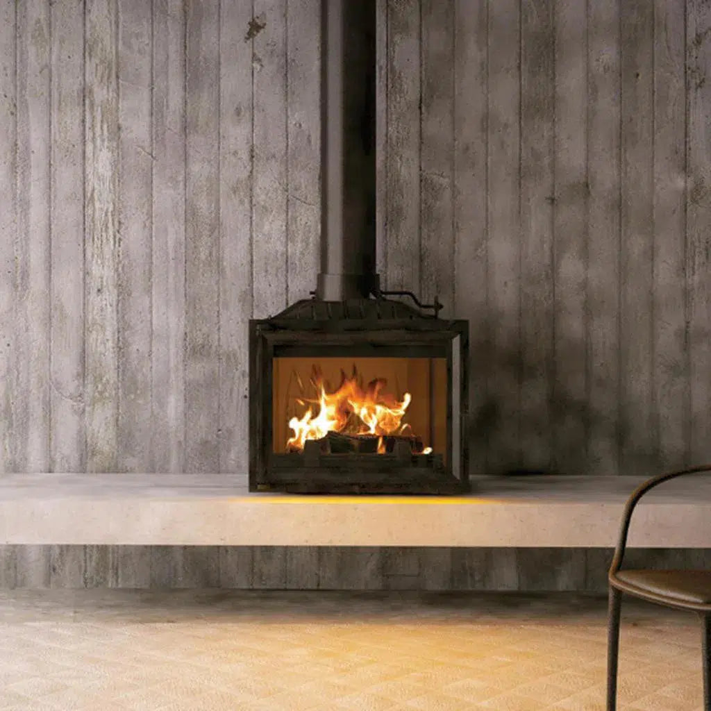 Modica 600 Free Standing Wood Fireplace