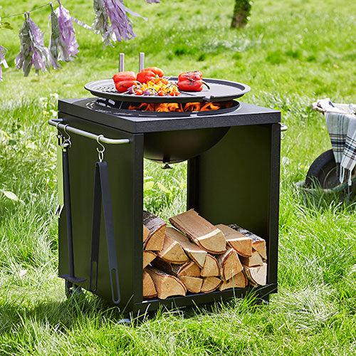 Morso Grill '17 Garden Set With Bonus Side Table, Cover & Ash Bucket