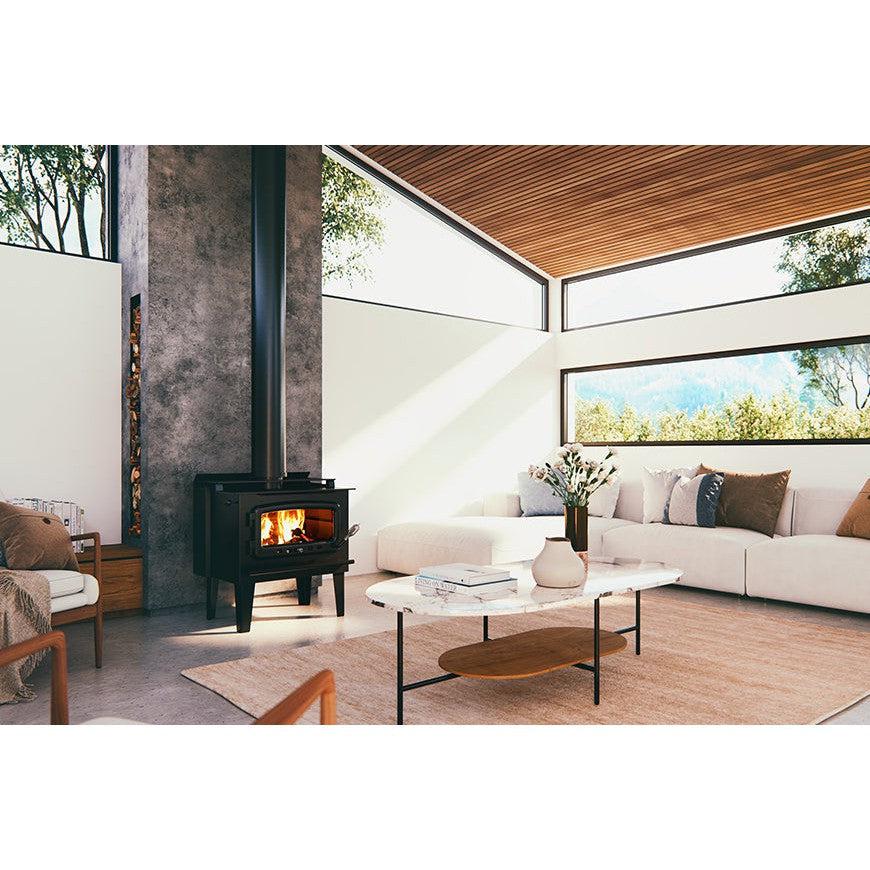 Nectre Mega Wood Fireplace with Legs