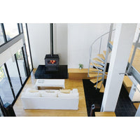 Nectre Mega Wood Fireplace with Pedestal