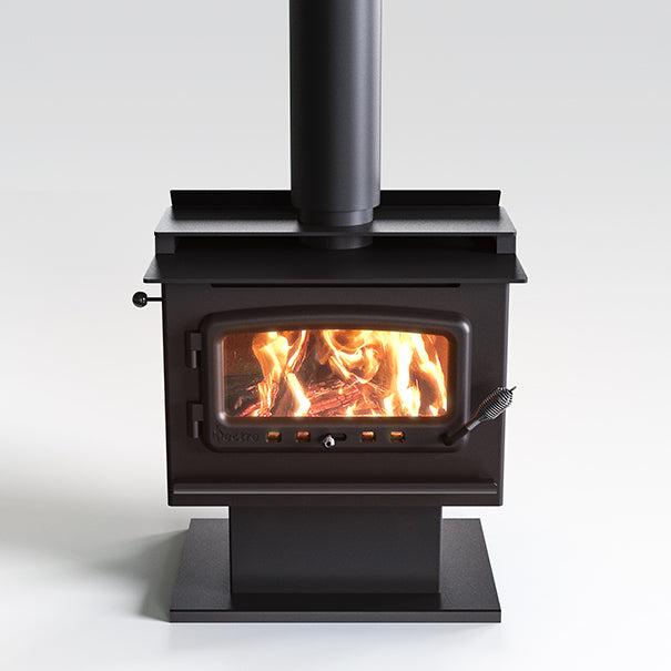 Nectre Mega Wood Fireplace with Pedestal