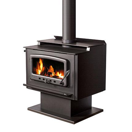 Nectre Mega Wood Fireplace with Pedestal