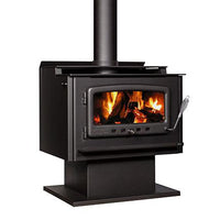 Nectre Mega Wood Fireplace with Pedestal & Fan