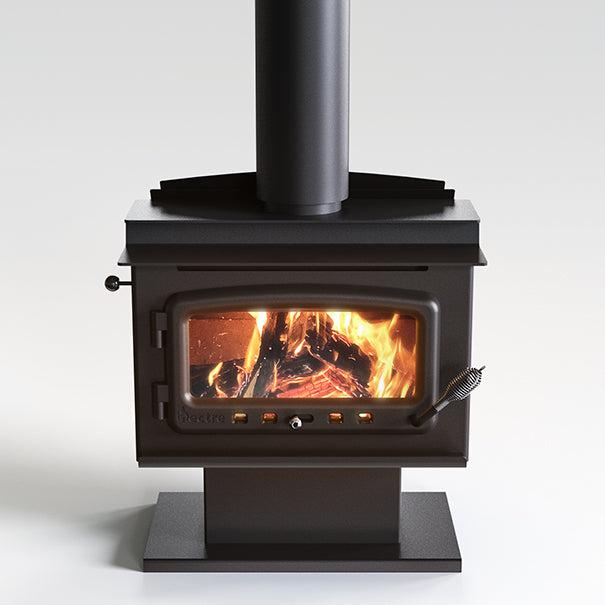 Nectre Mk1 Wood Fireplace with Pedestal