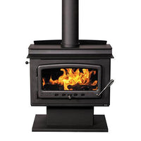 Nectre Mk1 Wood Fireplace with Pedestal