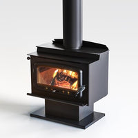 Nectre Mk1 Wood Fireplace with Pedestal