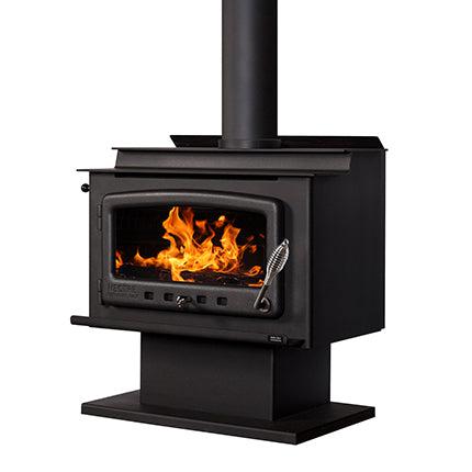 Nectre Mk1 Wood Fireplace with Pedestal