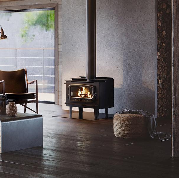 Nectre Mk2 Wood Fireplace with Legs