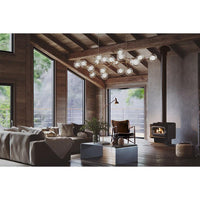 Nectre Mk2 Wood Fireplace with Pedestal