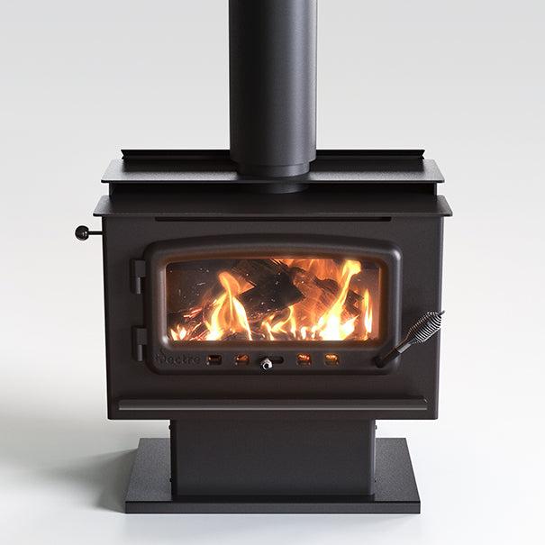 Nectre Mk2 Wood Fireplace with Pedestal