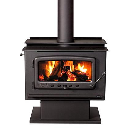 Nectre Mk2 Wood Fireplace with Pedestal