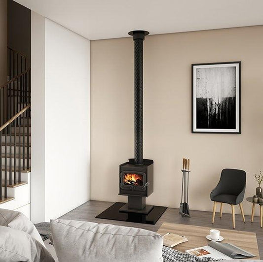 Nectre N15 Pedestal Wood Fireplace