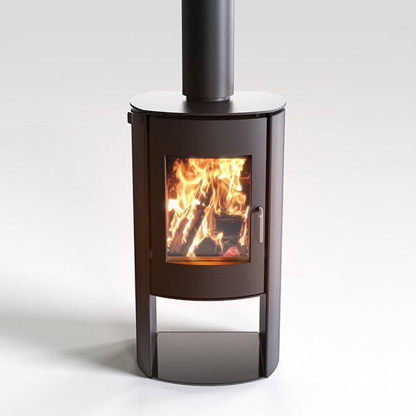 Nectre N60N Curved Wood Fireplace