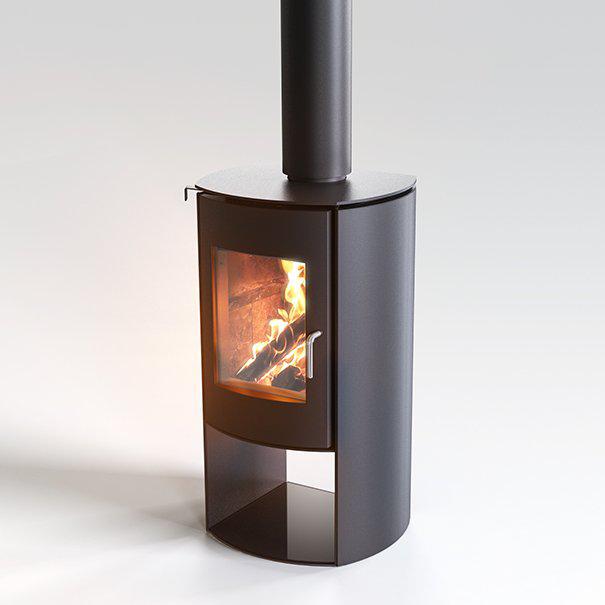 Nectre N60N Curved Wood Fireplace