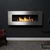 Nero 1150 Ethanol Fireplace With Stainless Steel Fascia