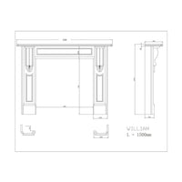 New William IV Italian Carrara Marble Mantle