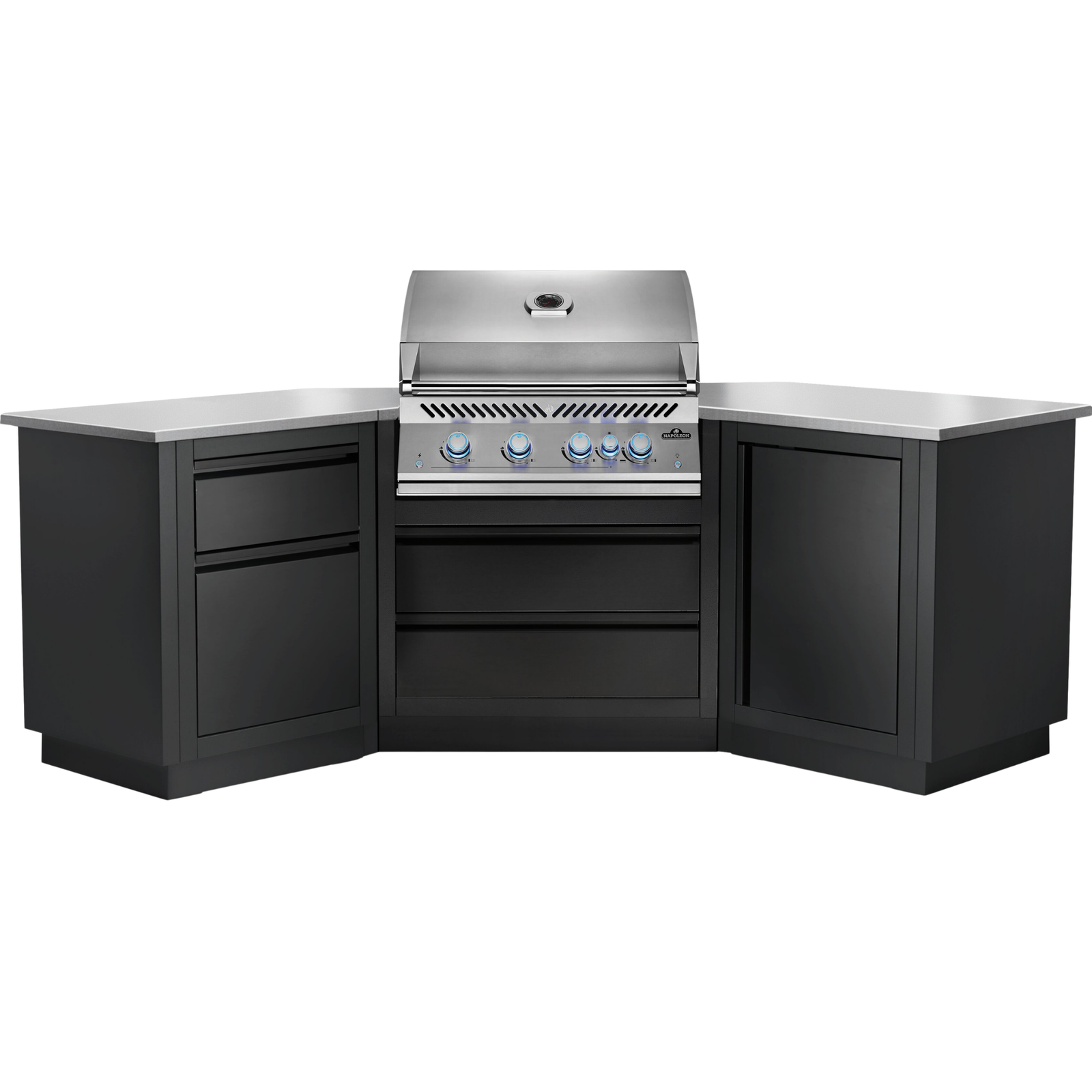 Napoleon Outdoor Kitchen Built-in 700 BBQ 32" RBIN 45° Corner, Matte Black, Natural Gas