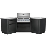 Napoleon Outdoor Kitchen Built-in 700 BBQ 38" RBIN 45° Corner, Matte Black, Natural Gas