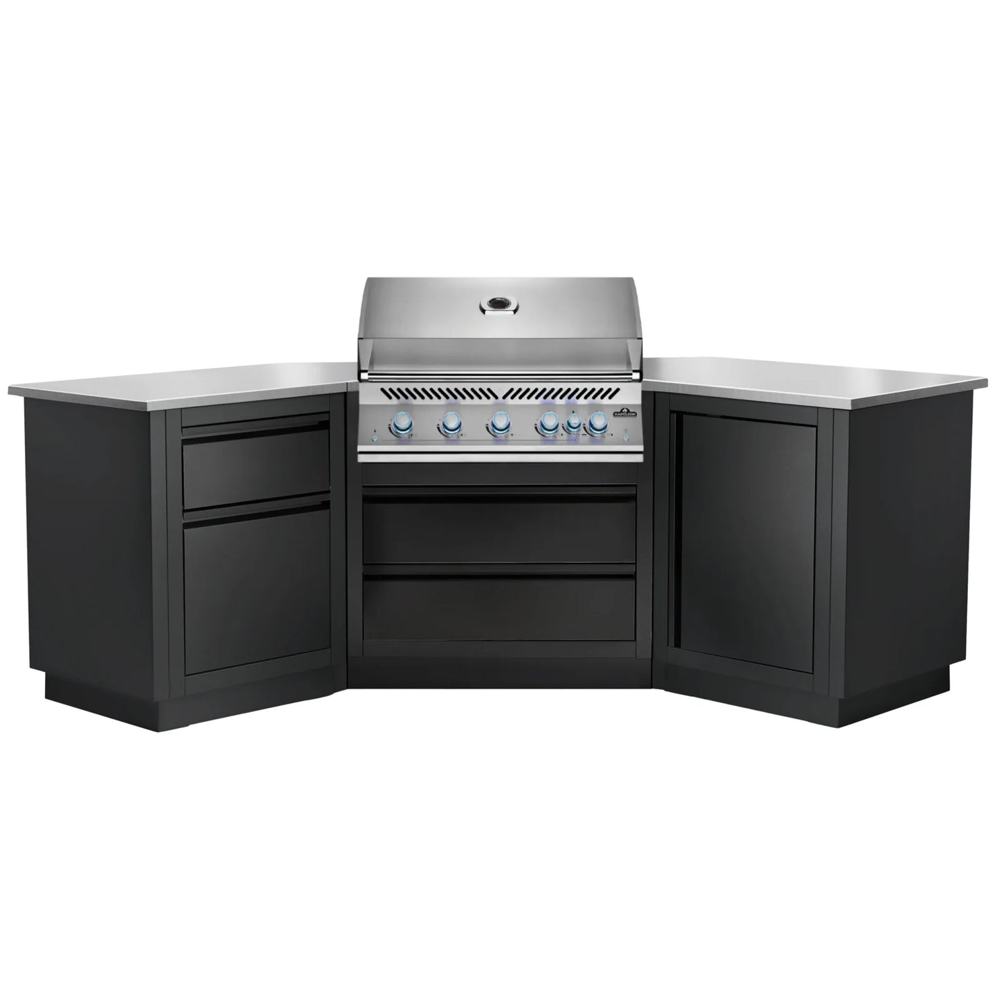 Napoleon Outdoor Kitchen Built-in 700 BBQ 38" RBIN 45° Corner, Matte Black, Natural Gas