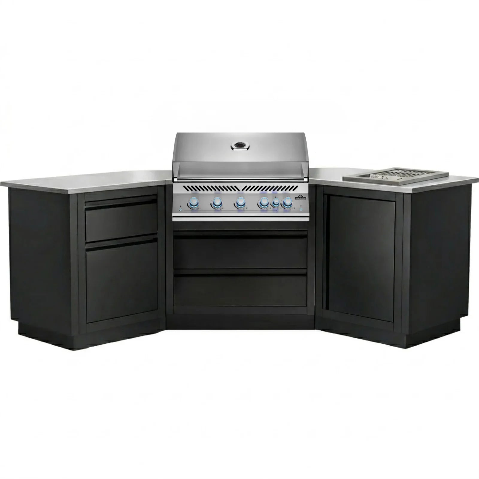 Napoleon Outdoor Kitchen Built-in 700 BBQ 38" RBIN and 10"  IRNSS, 45° Corner, Natural Gas