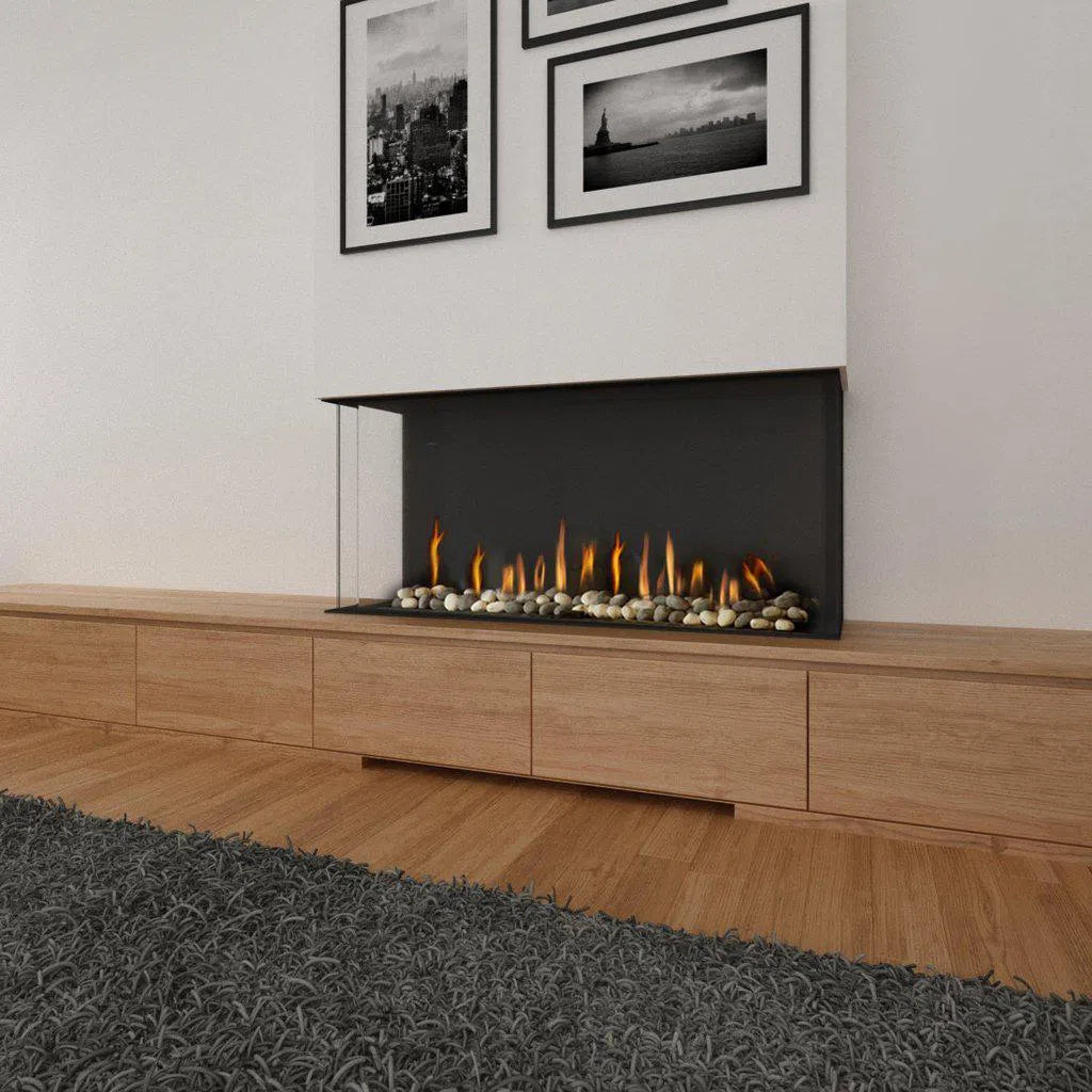 Ortal Bay 130H Double Glass Gas Fireplace