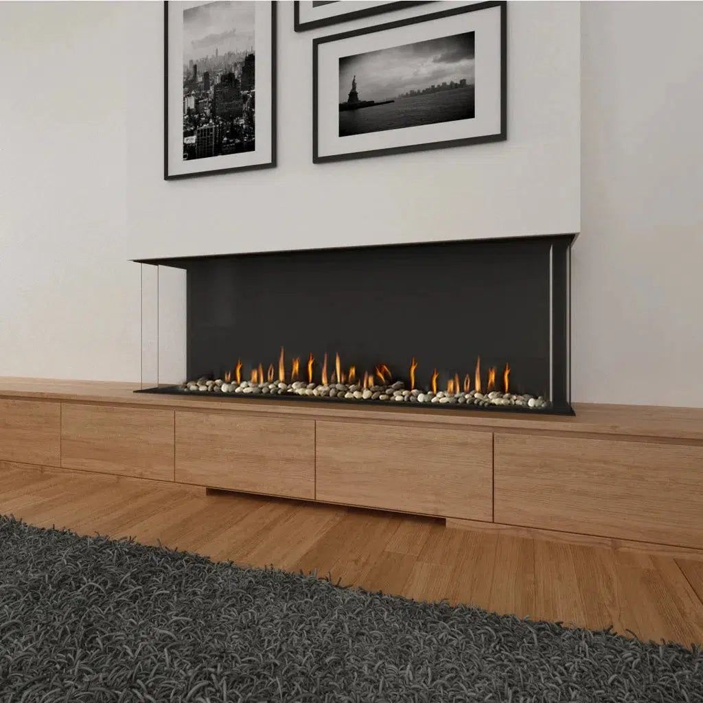 Ortal Bay 170H Double Glass Gas Fireplace