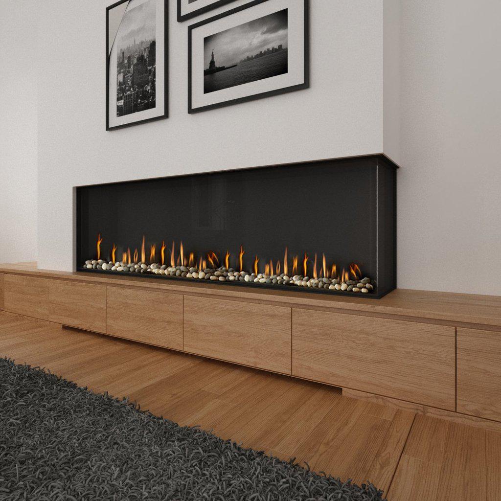 Ortal Corner LS 200H Double Glass Gas Fireplace