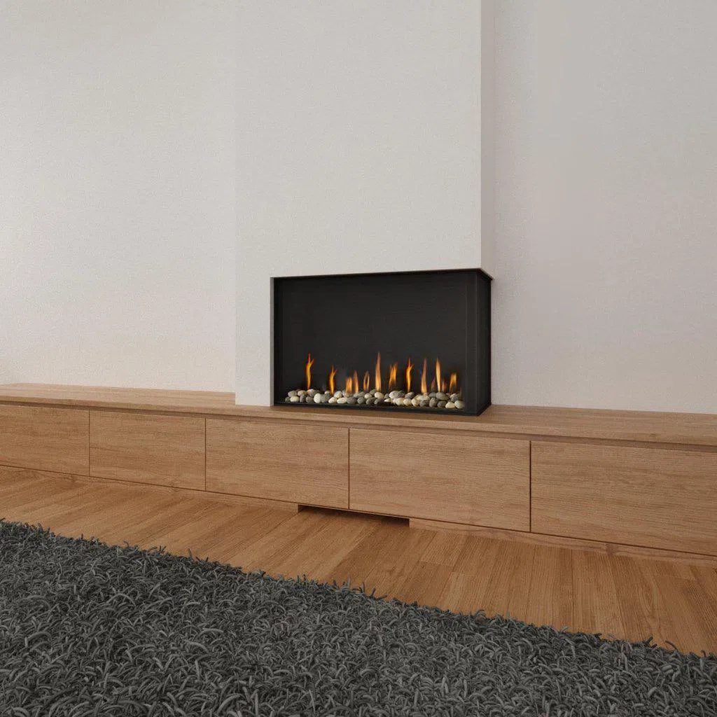 Ortal Corner RS 75 Double Glass Gas Fireplace