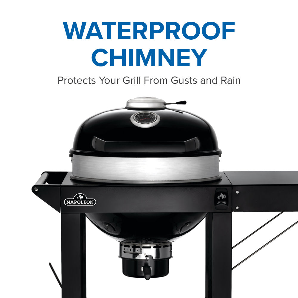 Napoleon PRO22 Charcoal Kettle BBQ Grill with Cart