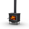Pacific Energy Alderlea T4 LE2 Metallic Black Freestanding Wood Fireplace