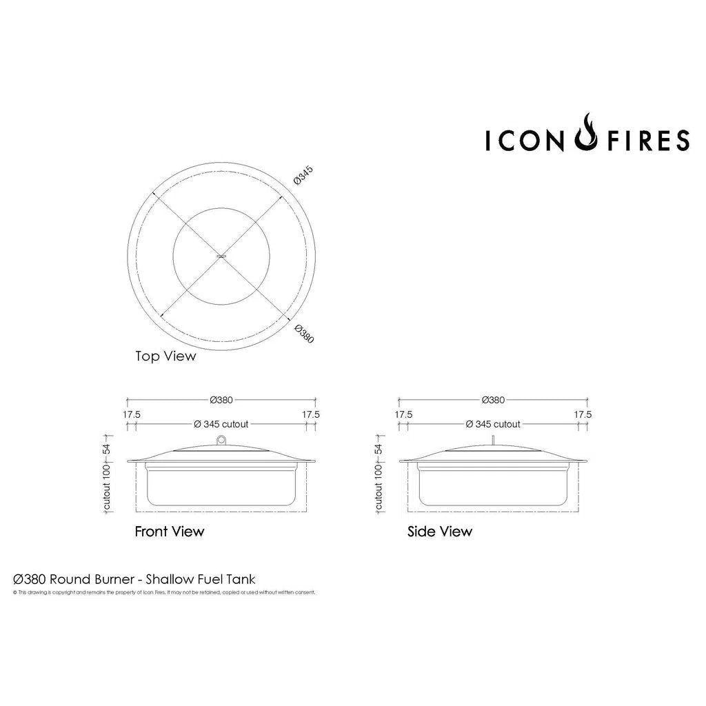 RD380 Ethanol Round Burner