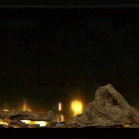 Real Flame Ignite Evolve 2500 Driftwood & River Rock Set