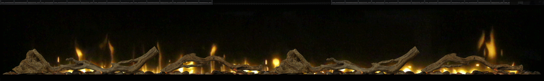 Real Flame Ignite Evolve 2500 Driftwood & River Rock Set