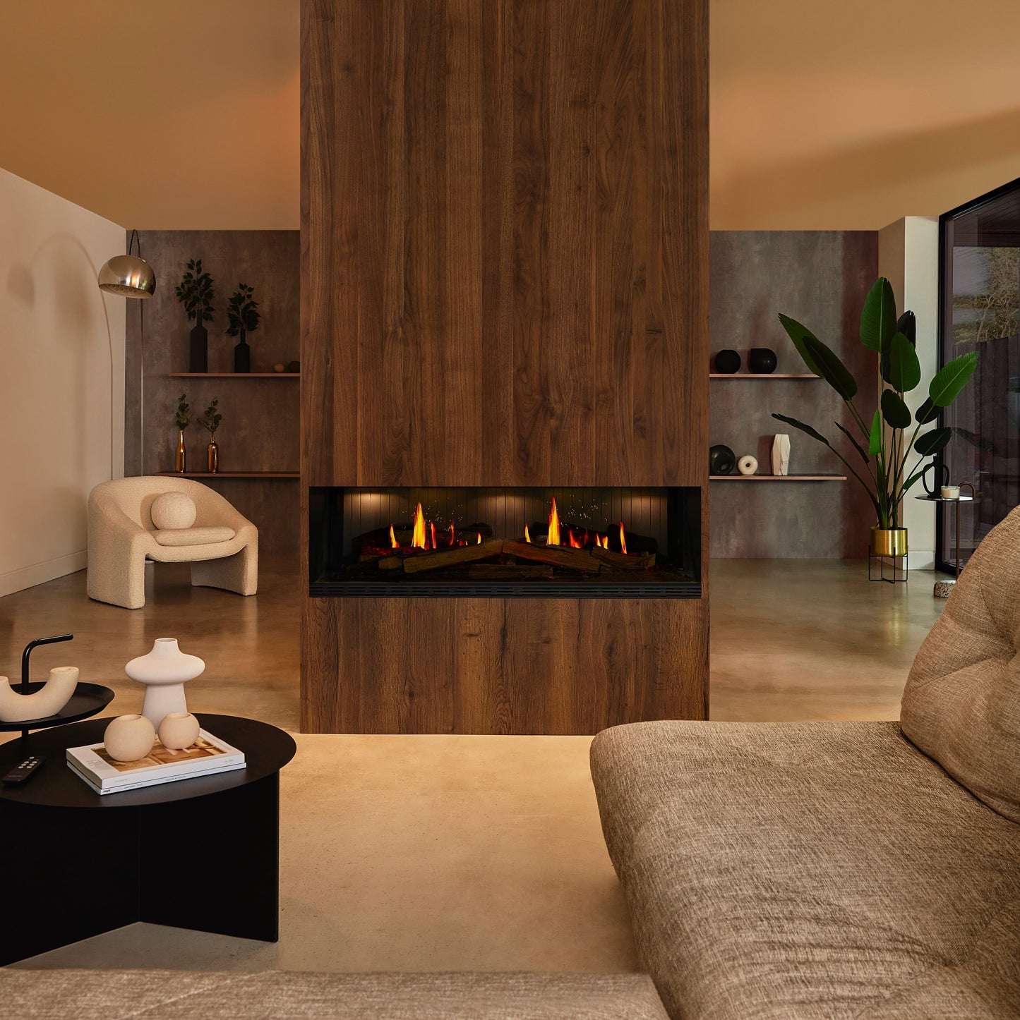 Real Flame Vista 1300 Single Sided Electric Fireplace
