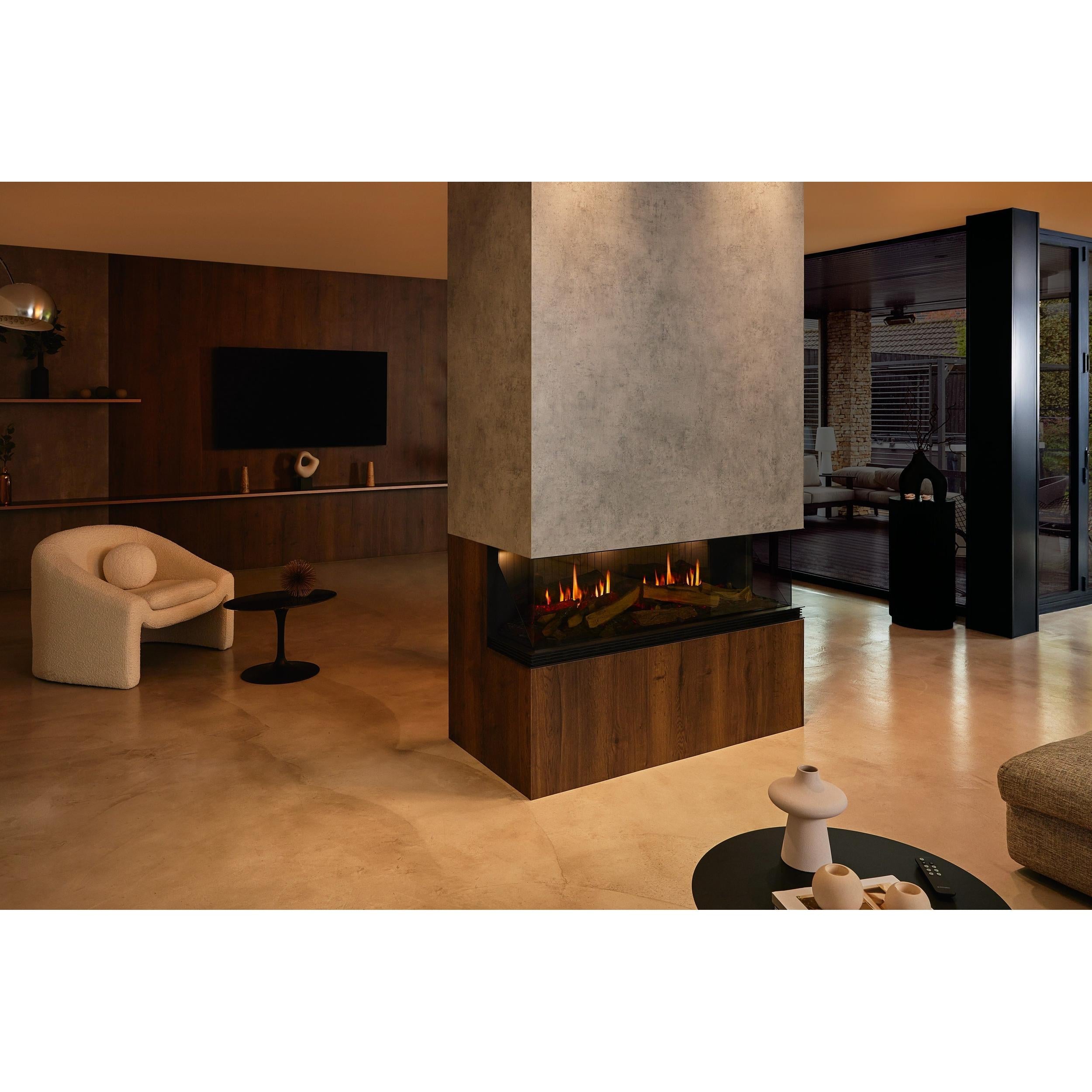 Real Flame Vista 1300 Three Sided Electric Fireplace