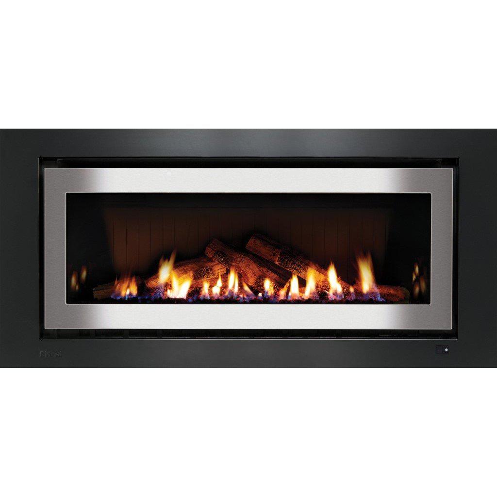 Rinnai 1250 Log Set Stainless Steel Gas Fireplace