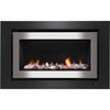 Rinnai 950 Ceramic Stones Stainless Steel Gas Fireplace