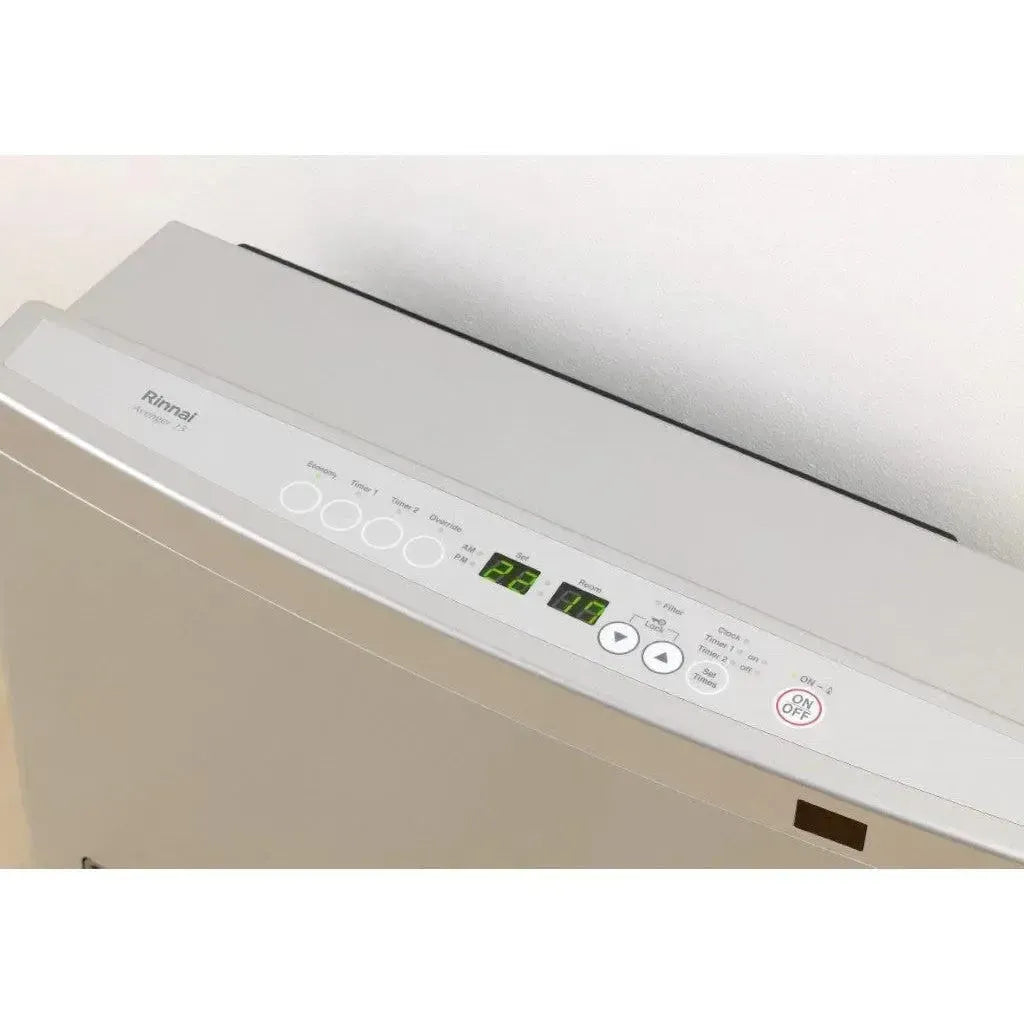 Rinnai Avenger 25 Portable Gas Heater Platinum Silver