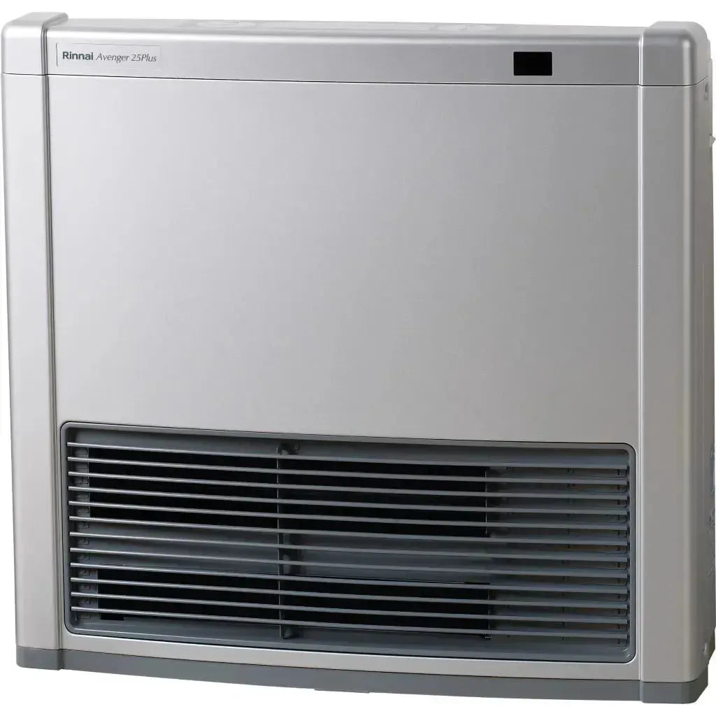 Rinnai Avenger 25 Portable Gas Heater Platinum Silver